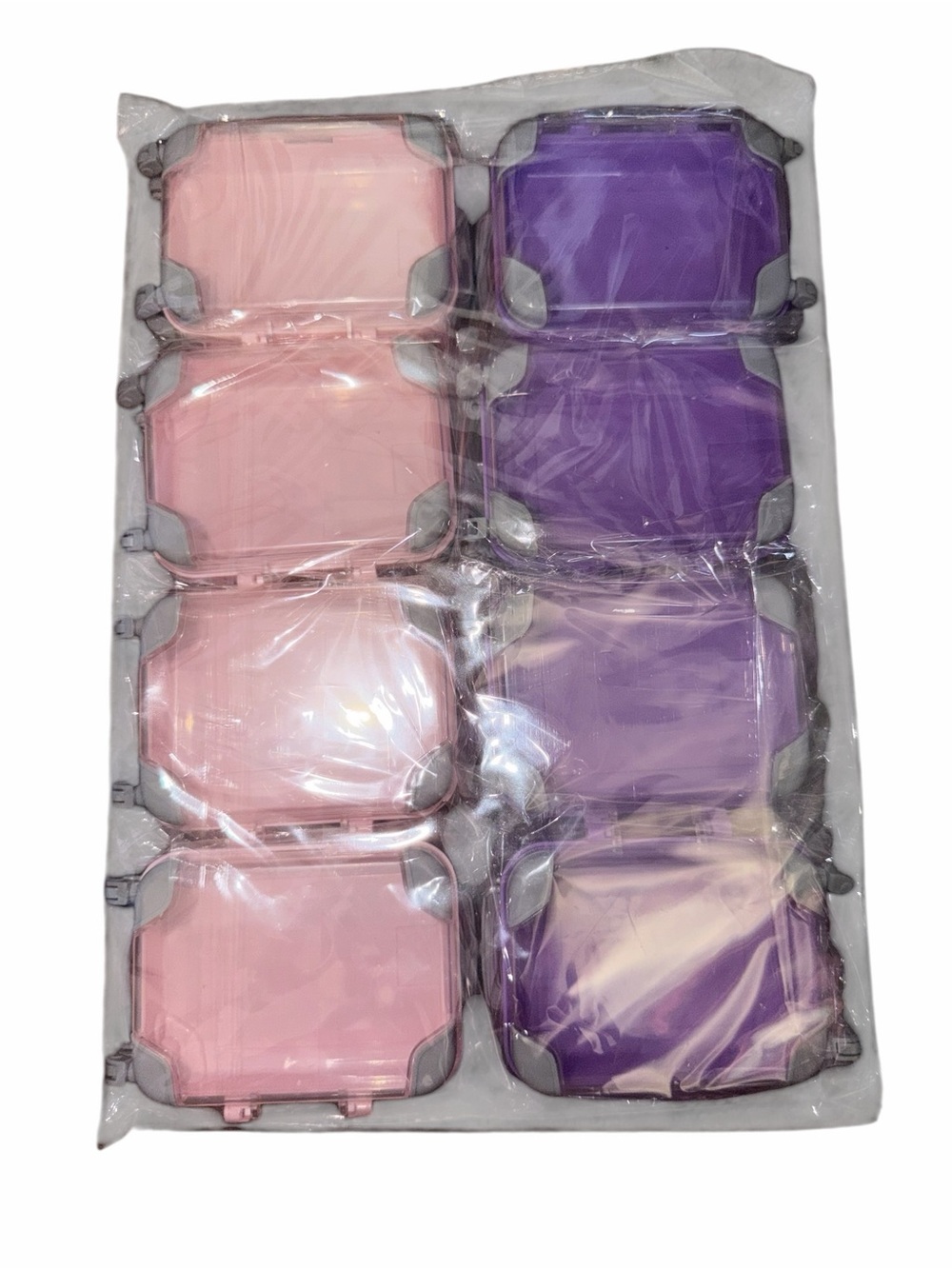 Mini suit case - Pink & Purple Portable Cosmetic Cases great for lipglosses